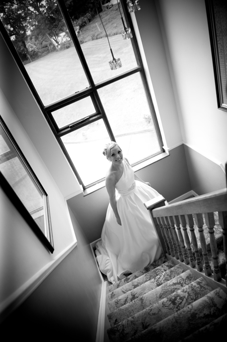 bride stairs